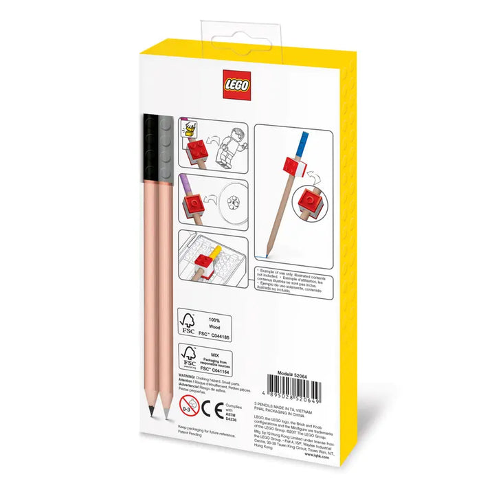 LEGO 2.0 Colours Pencils with Lego Topper (Pack of 12)