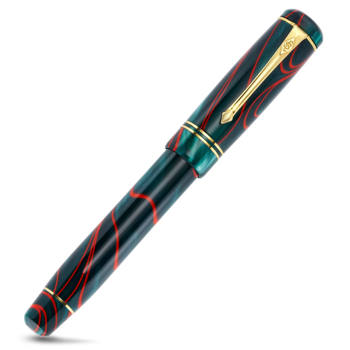 Conway Stewart Winston Red Whirl Fountain Pen