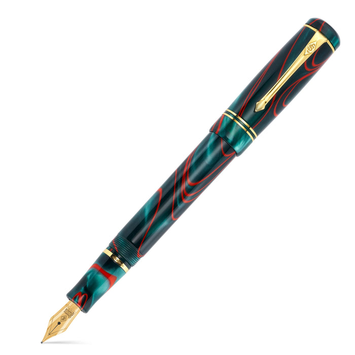 Conway Stewart Winston Red Whirl Fountain Pen