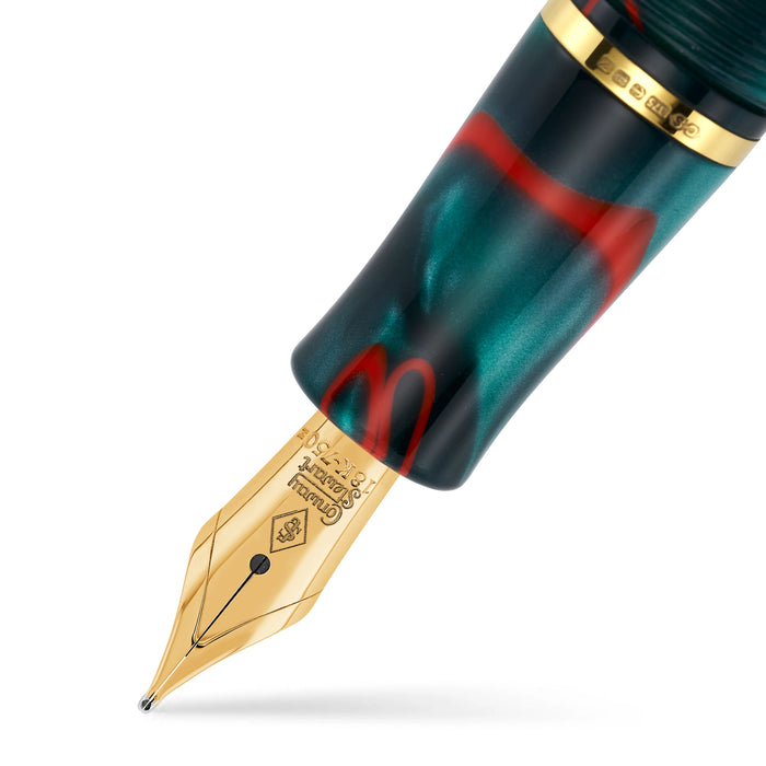 Conway Stewart Winston Red Whirl Fountain Pen