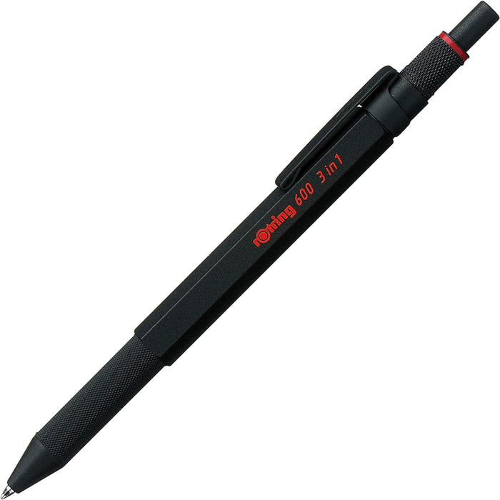 Rotring 600 3-in-1 Multi-Function Ballpoint Pen and Mechanical Pencil