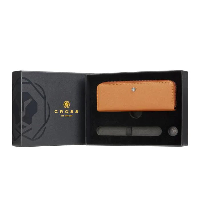 Cross Leather Zip Pen Case