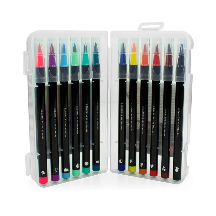 Legami Set of 12 Brush Markers