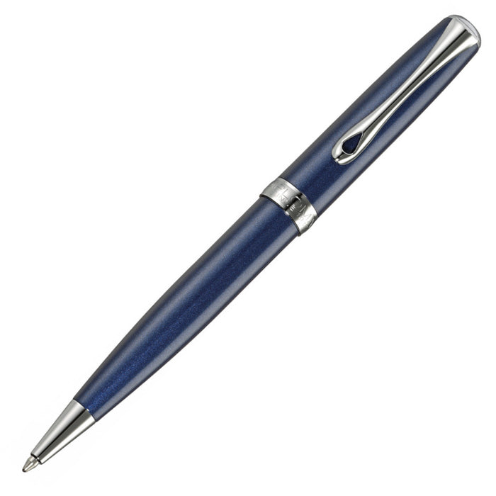 Diplomat Excellence Midnight Blue Ballpoint Pen with Chrome Trim
