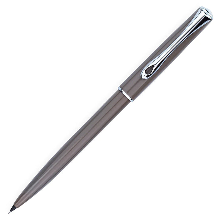 Diplomat Traveller Taupe Grey Mechanical Pencil with Chrome Trim