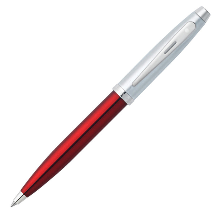 Sheaffer 100 Ballpoint Pen Red with Chrome Trim