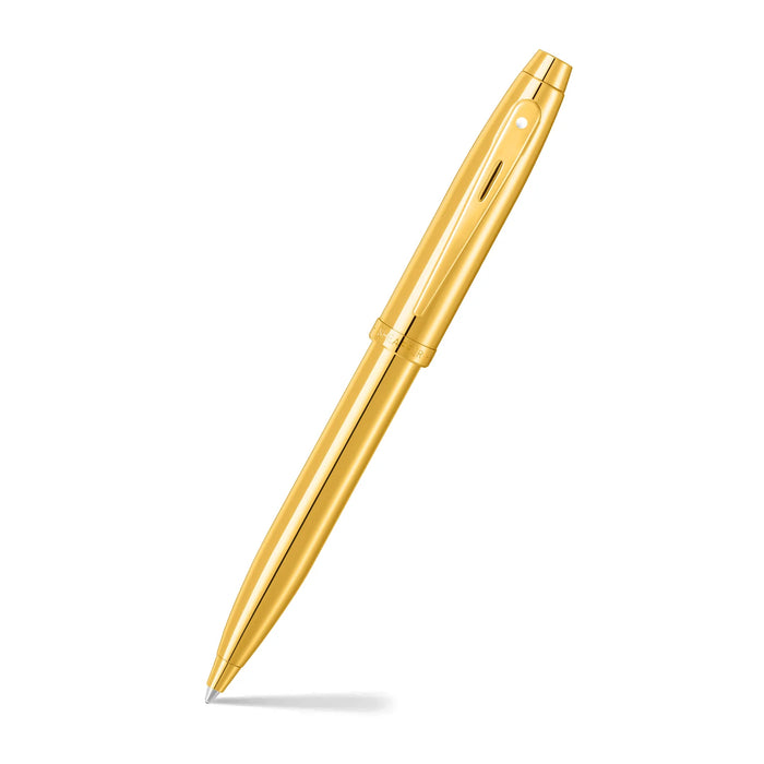 Sheaffer 100 PVD Gold with Gold Trim Ballpoint Pen