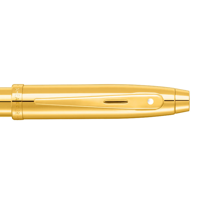 Sheaffer 100 PVD Gold with Gold Trim Ballpoint Pen
