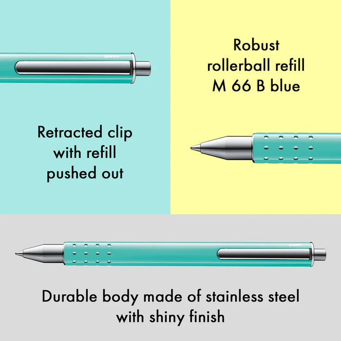 LAMY Swift Lagoon Capless Rollerball and Case Set