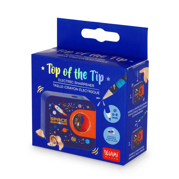 Legami Electric Pencil Sharpener - Top of the Tip