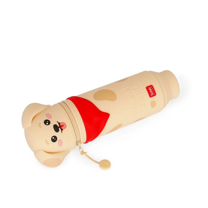 Legami 2-in-1 Soft Silicone Pencil Case - Kawaii - Golden