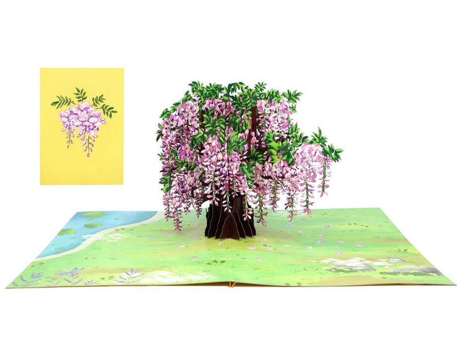 Origamo Kirigami Wisteria Pop-Up Card