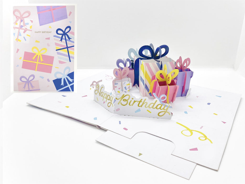 Origamo Kirigami Happy Birthday Gifts Pop-Up Card