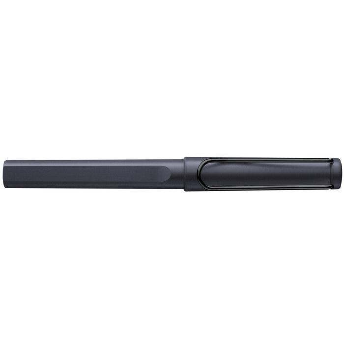 Lamy Safari Steel Black Roll-Ink Rollerball Pen