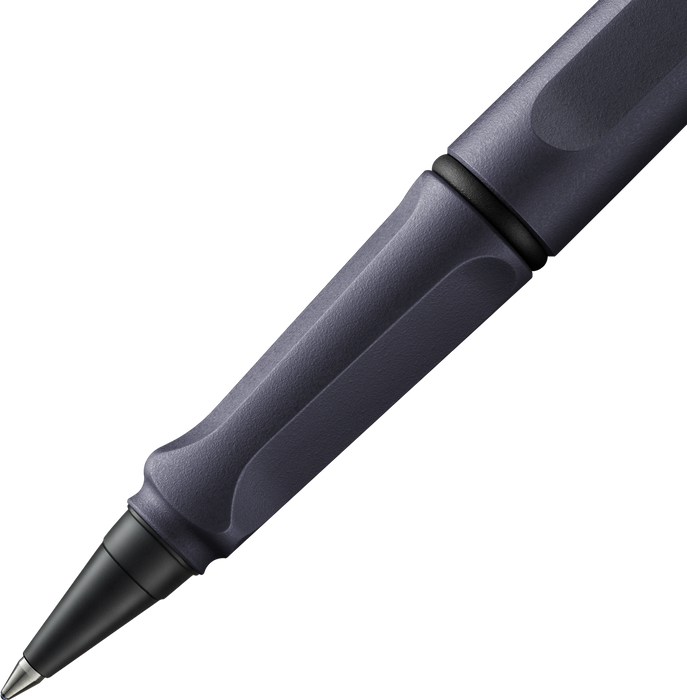 Lamy Safari Steel Black Roll-Ink Rollerball Pen