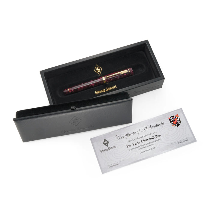 Conway Stewart Lady Churchill Burgundy Fountain Pen