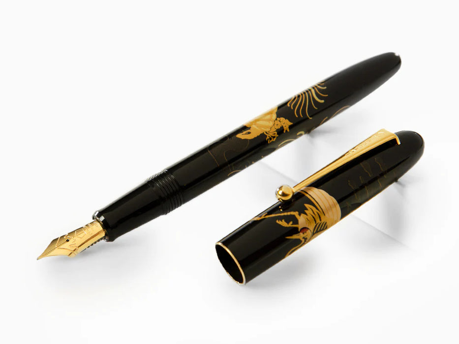 Namiki Pilot Tradition Crane and Turtle Fountain Pen with Gift Box