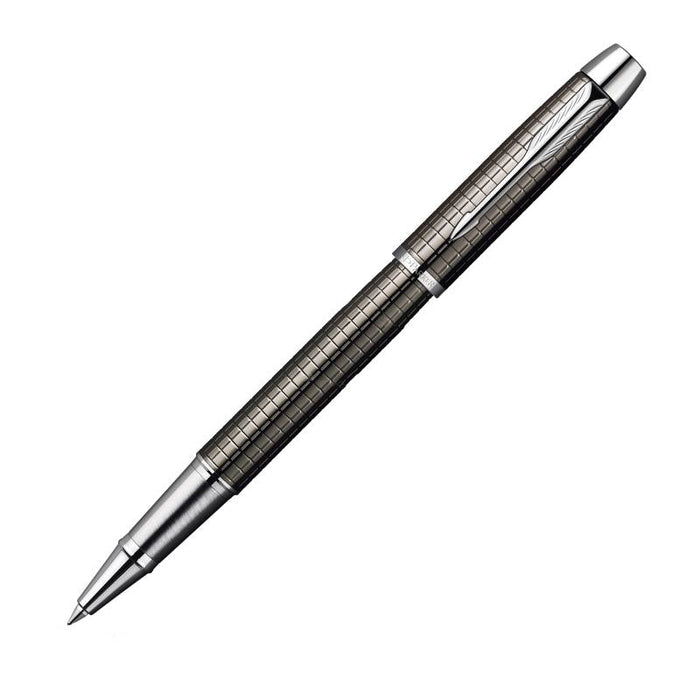 Parker IM Premium Deep Gun Metal Chiselled CT Rollerball Pen
