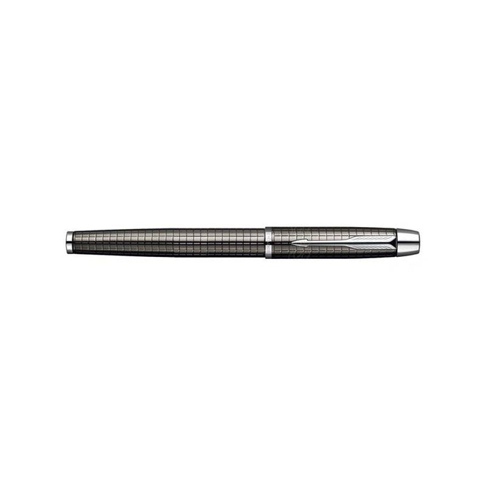 Parker IM Premium Deep Gun Metal Chiselled CT Rollerball Pen