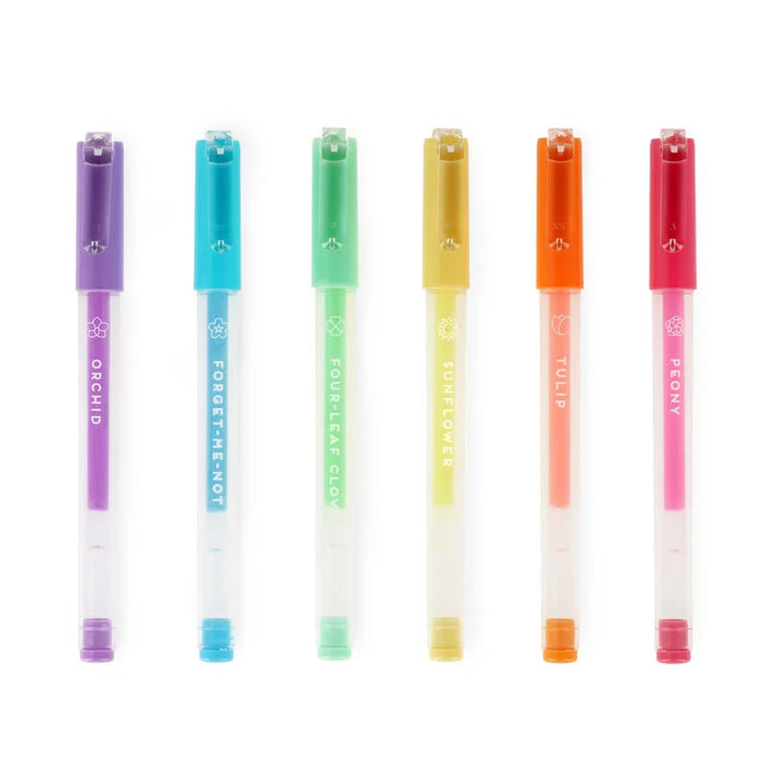 Legami Set of 6 Mini Pastel Gel Pens - Spring is in the Air