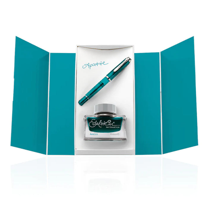 Pelikan Special Edition M205 Apatite Fountain Pen and Ink Set