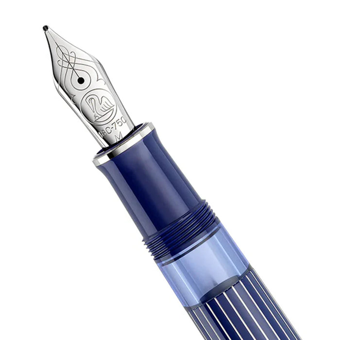 Pelikan Souveran M815 Metal Striped Blue Fountain Pen