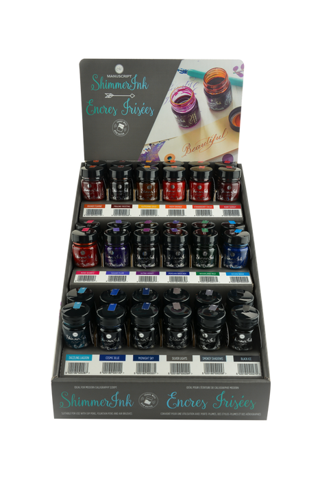 Manuscript Shimmer 25ml Bottled Inks — Pens Plus (of Oxford)
