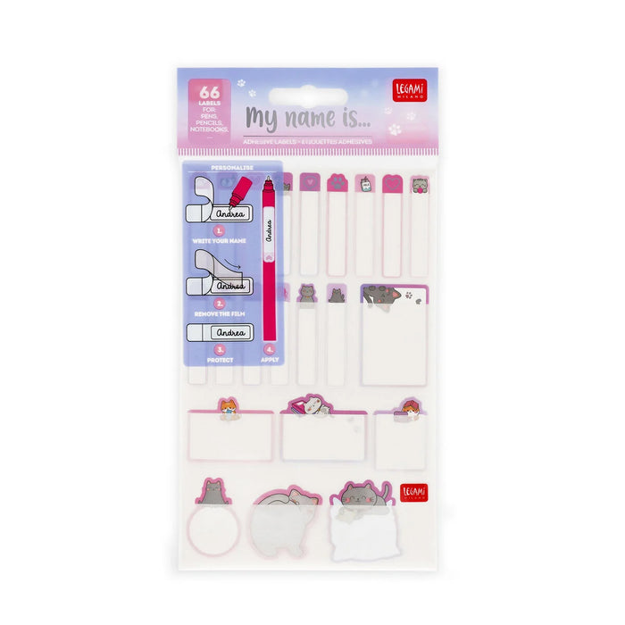 Legami Adhesive Labels with Protective Film - My Name Is...