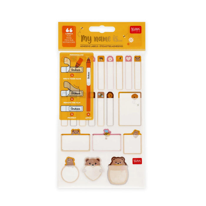 Legami Adhesive Labels with Protective Film - My Name Is...