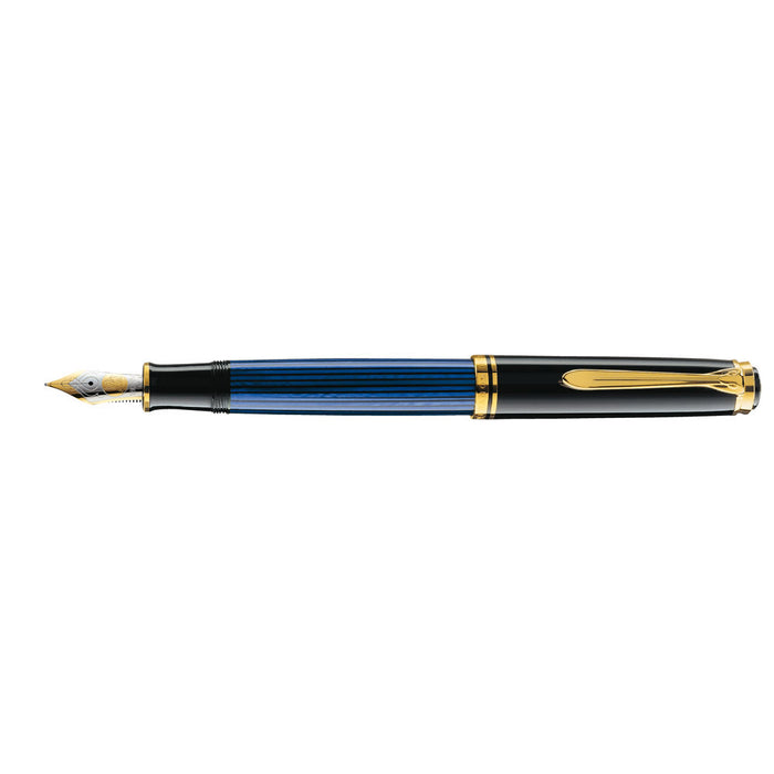 Pelikan Souveran 800 Black and Blue Plunger Fountain Pen M800