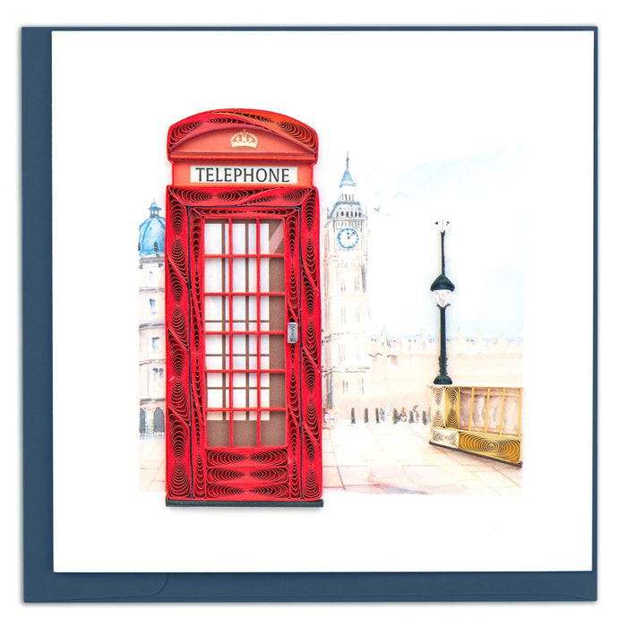 Quilling Card Telephone Box