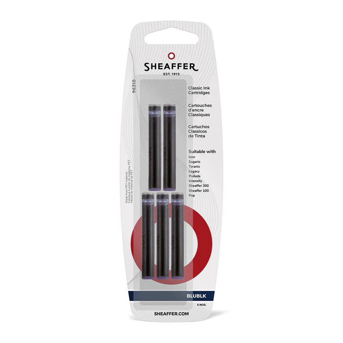 Sheaffer Classic Ink Cartridges Pack of 5