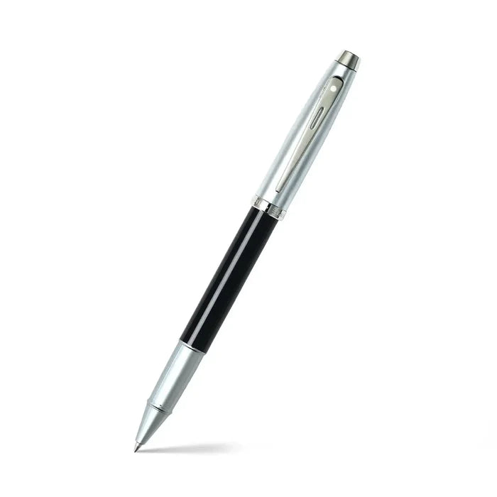 Sheaffer 100 Glossy Black Rollerball Pen with Chrome Cap