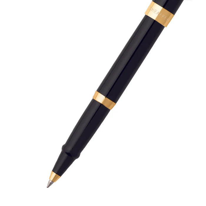 Sheaffer Sagaris Glossy Black with Gold Trim Rollerball Pen