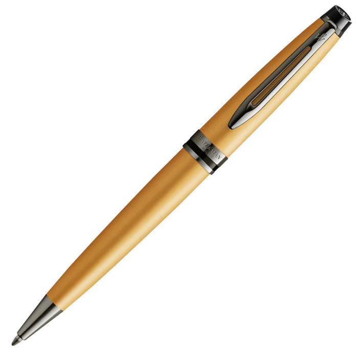 Waterman Expert Metallic Gold Ballpoint Pen with Black Trim