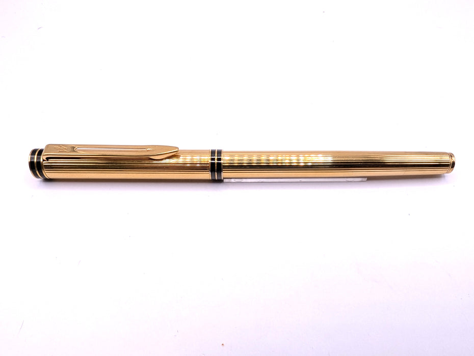 Vintage Waterman Exclusive Fluted Gold-Plated Fountain Pen (18ct M Nib)