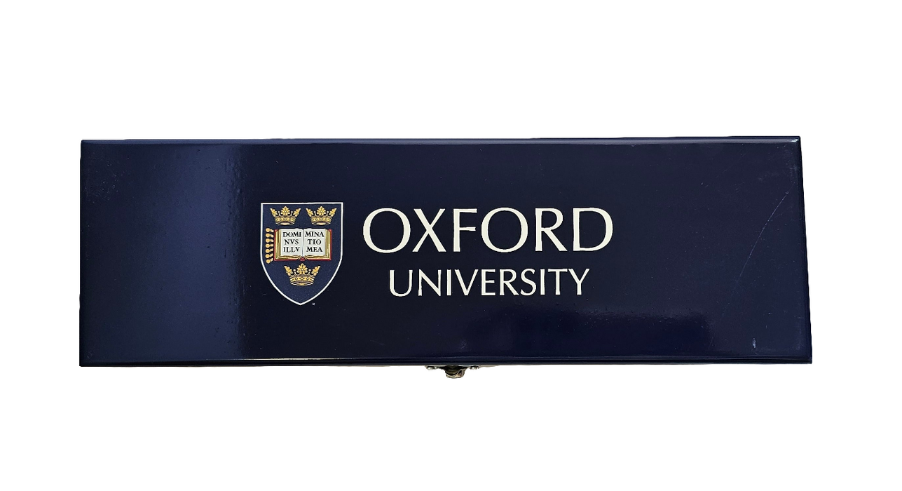 University of Oxford Dark Blue Wooden Pen-Pencil Box