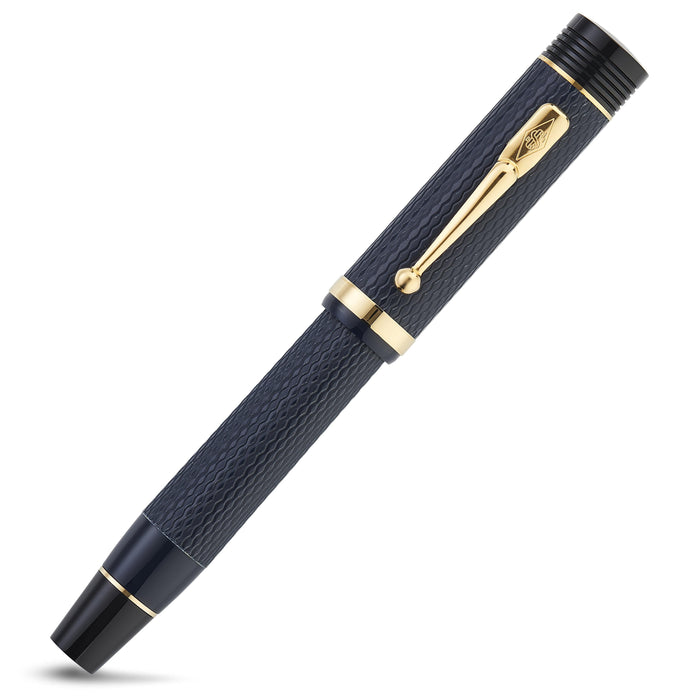 Conway Stewart Churchill Blue Chased Fountain Pen