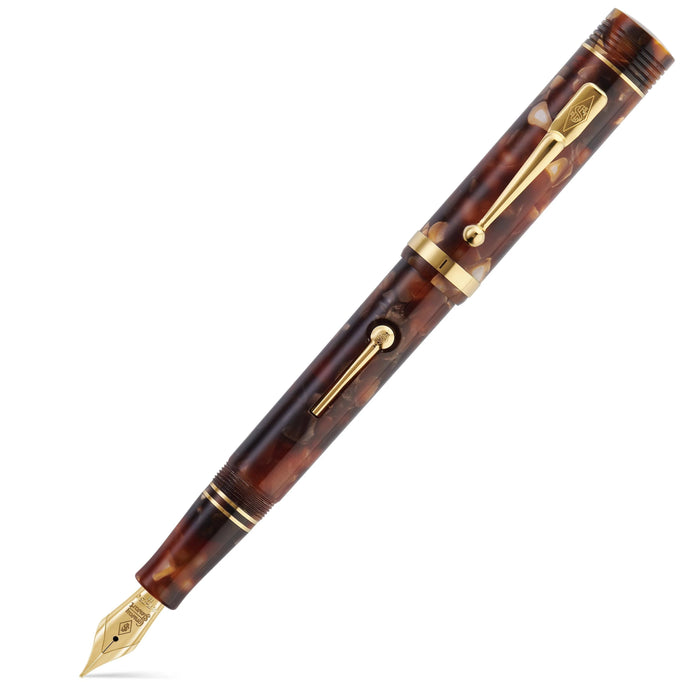Conway Stewart Churchill Classic Brown Lever Fill Fountain Pen