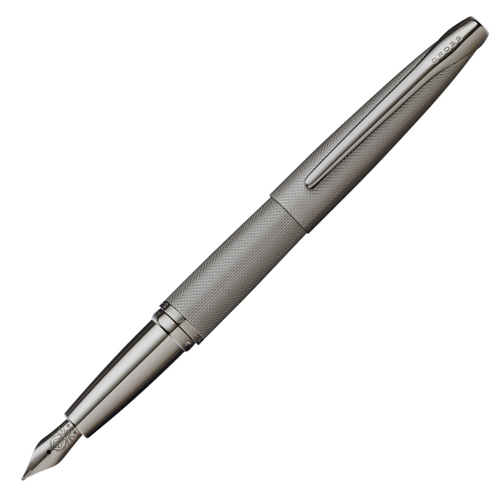 Cross ATX Titanium Grey Fountain Pen — Pens Plus (of Oxford)