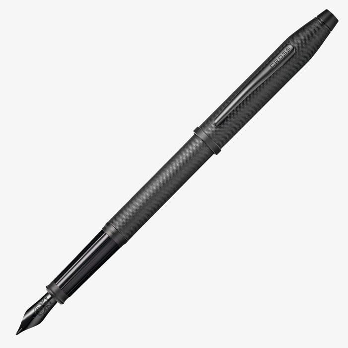 Cross Century II Fountain Pen Black Micro Knurled PVD