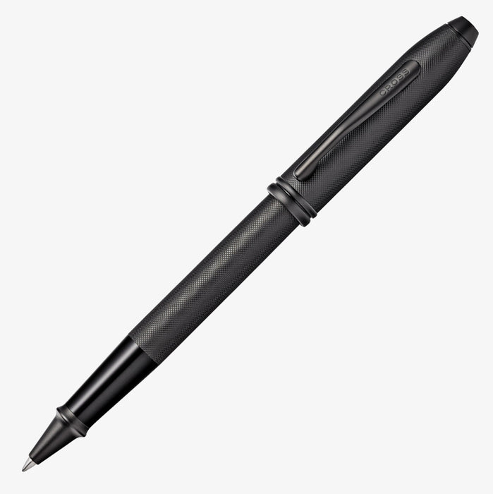Cross Townsend Rollerball Pen Black Micro Knurled PVD