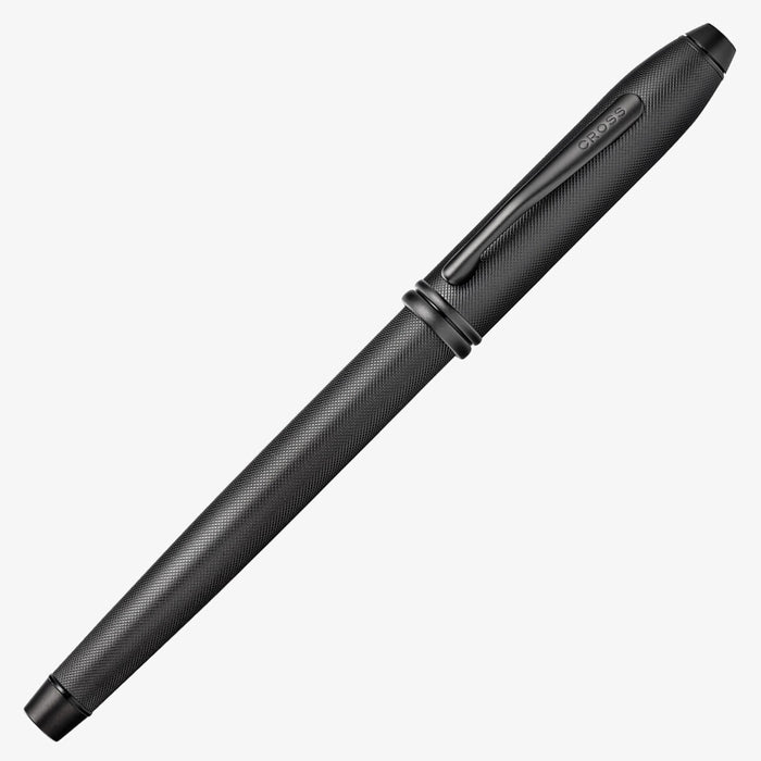 Cross Townsend Rollerball Pen Black Micro Knurled PVD