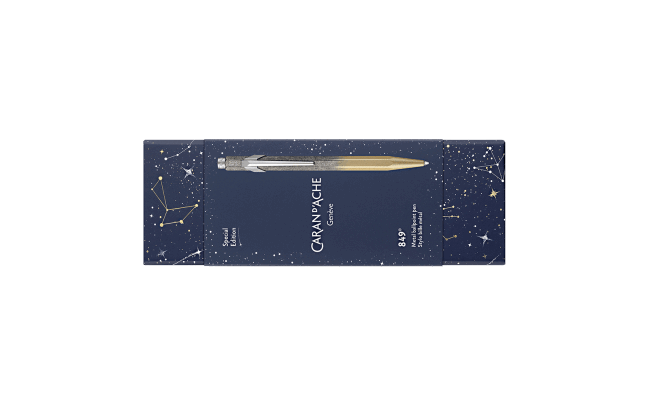 Caran D'Ache 849 Cosmic Blue Ballpoint Pens