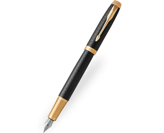 Parker IM Premium Fountain Pen Premium Black with Gold Trim