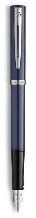 Waterman Impression Fountain Pen Blue with Chrome Trim