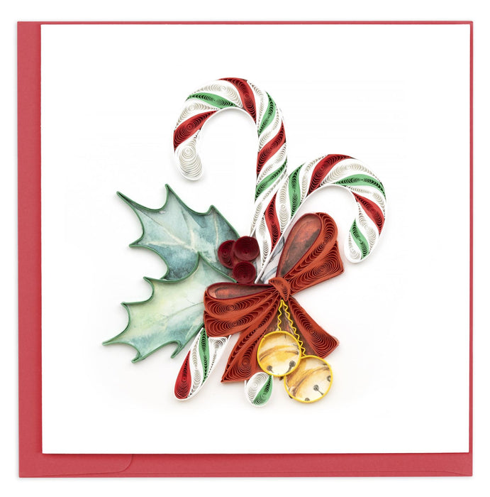 Quilling Card Candy Canes