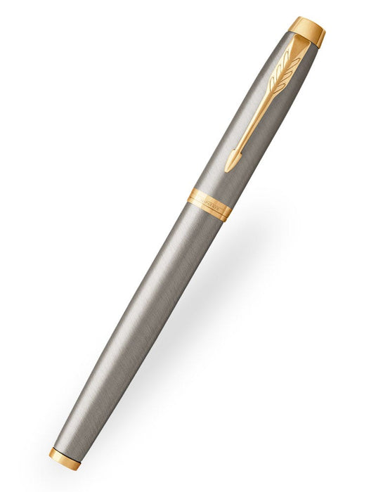 Parker IM Fountain Pen Stainless Steel with Gold Trim