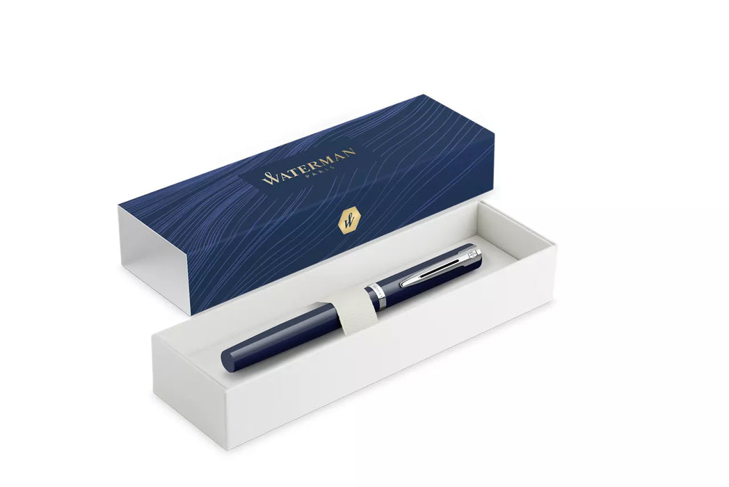 Waterman Impression Fountain Pen Blue with Chrome Trim