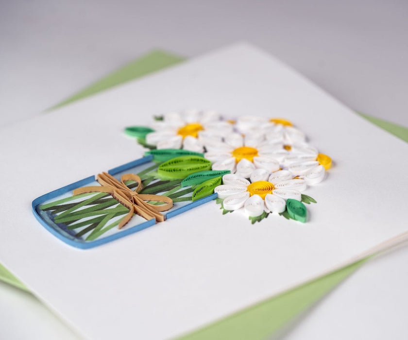 Quilling Card Daisies
